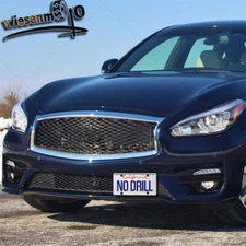 Lower Grill License Plate Mounting Bracket For Infiniti Q70 2015 2016 2017 2018