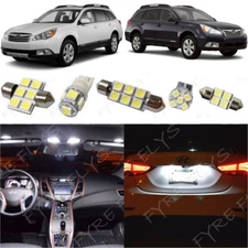 14 White LED interior lights package kit for 2010-2020 Subaru Outback +Tool SO1W