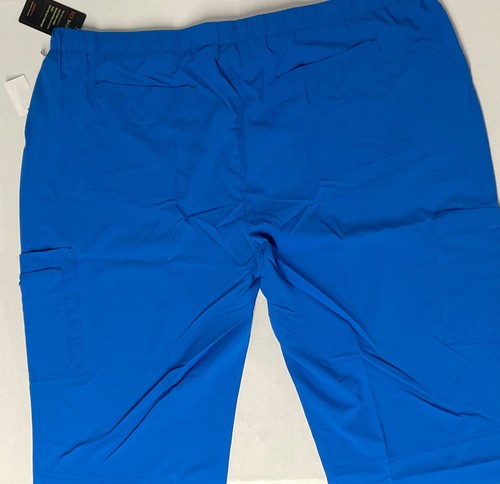 Koi Basics Women's Holly ROYAL BLUE Cargo Scrub Pants 731 8 Pocket 3XL PETITE - Picture 7 of 14
