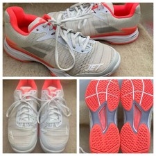 Babolat Jet Mach II AC Womens Sz 9 B EU 40.5 White/Coral Shoes Store Displays