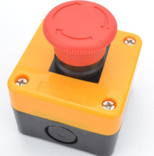 660V 10A Plastic Shell Red Sign Emergency Stop Mushroom Push Button Switch