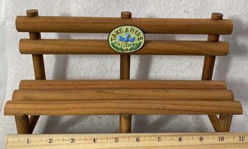 Muffy VanderBear Accessories ~ Take a Hike ~ Wood Log Bench - Picture 9 of 9
