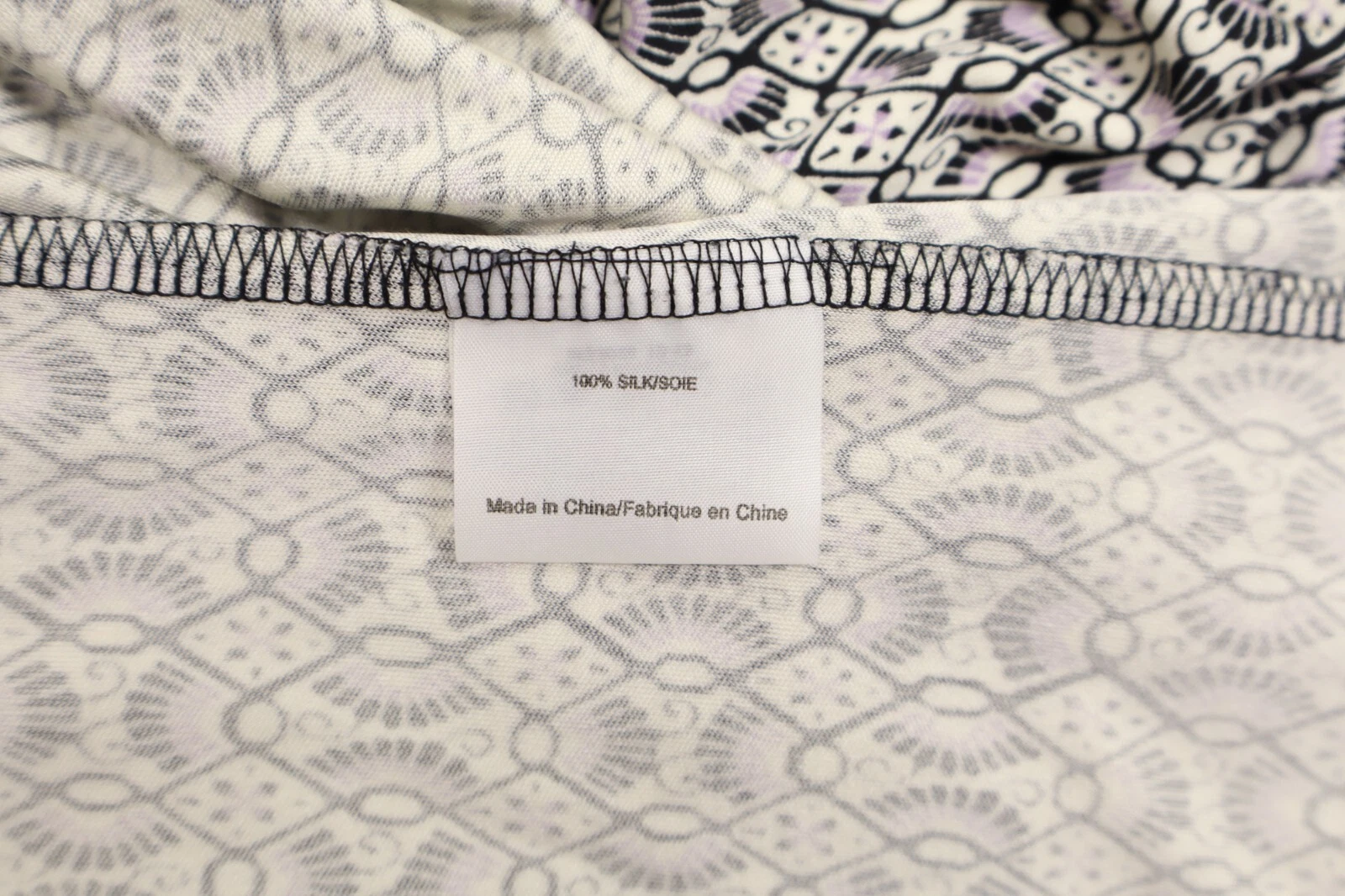 Abito donna Tory Burch bodycon seta mirto manica corta modello astratto taglia M