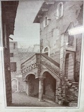 litografia elveroli tivoli 89 casa gotica borgo