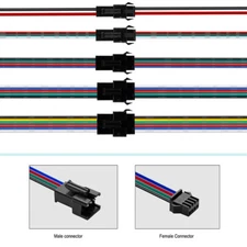 2/3/4/5/6pin Male and Female Connector For WS2812 5050 RGB LED Strip Light