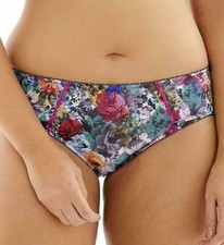Cleo by Panache 9022 Breeze Brief Panty Geo Floral SZ L 32 22 NWT