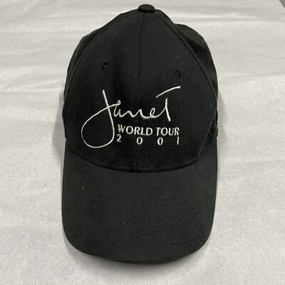 Vintage NWT - 2001 Janet Jackson World Tour Embroidered Flex Fit Hat Cap L/XL Rare Vintage 2001 Janet Jackson World Tour Flex Fit Hat L XL  main image 4