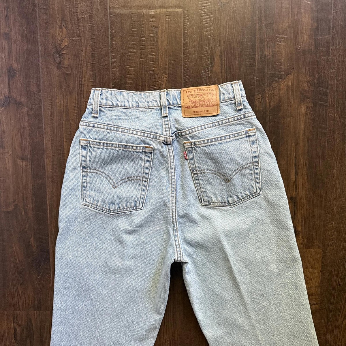 Vintage Levi 517 26x28 Personal Pair Boot Cut Light Wash USA Made