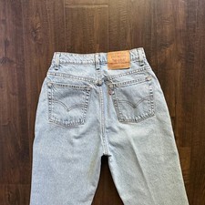 Vintage Levi 517 26x28 Personal Pair Boot Cut Light Wash USA Made Cotton Women