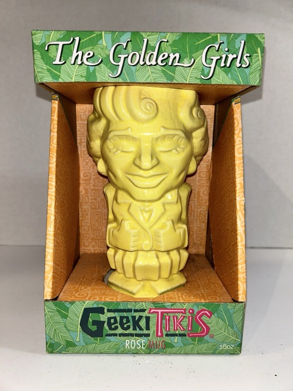 GEEKI TIKI THE GOLDEN GIRLS ROSE TIKI MUG 16 OZ BETTY WHITE NEW UNUSED