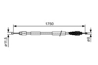 Bosch Seilzug, Feststellbremse Hinten, Links, Rechts U.A. FüR Porsche, VW