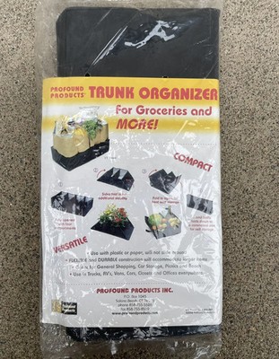 Profound Products Trunk Organizer Folding Car Grocery Caddy RV Storage Box NEW