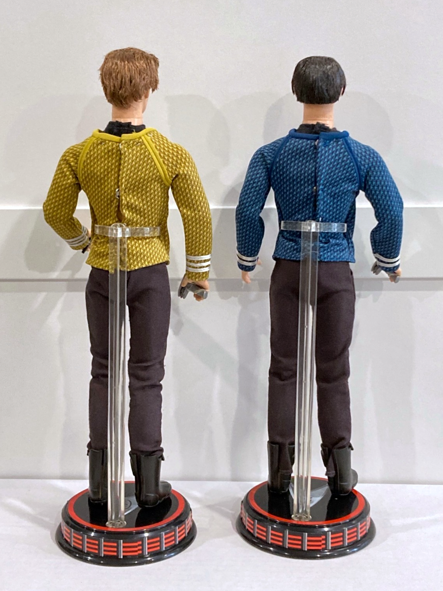 2009 Star Trek Captain Kirk & Mr. Spock Barbie Doll Pink Label
