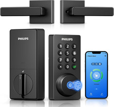 WiFi Smart Keypad Door Lock Fingerprint Handle Set