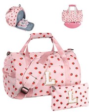 6 Year Old Girl Gift, Girls Gym Bag, Personalized Weekend Duffel Bags with Sh...