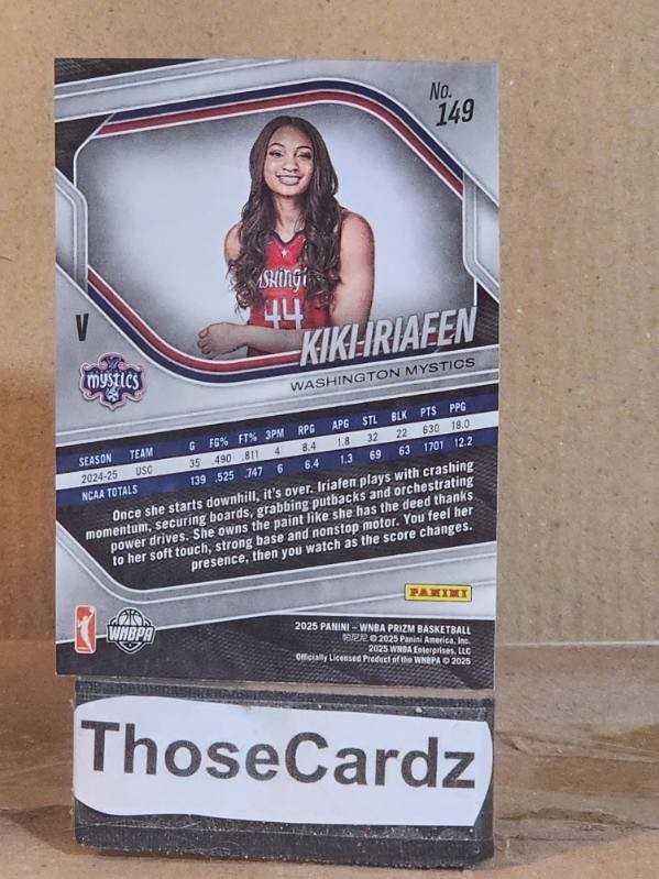 2025 Panini Prizm WNBA Variation #149 Kiki Iriafen view 2