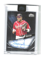 2021 Topps Chrome Black Andruw Jones Certified Encased On-Card Autograph CBA-AJO