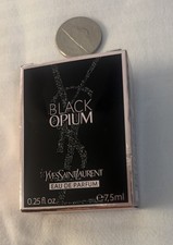 Yves Saint Laurent YSL BLACK OPIUM Eau De Parfum Splash 0.25oz 7.5ml Miniature.