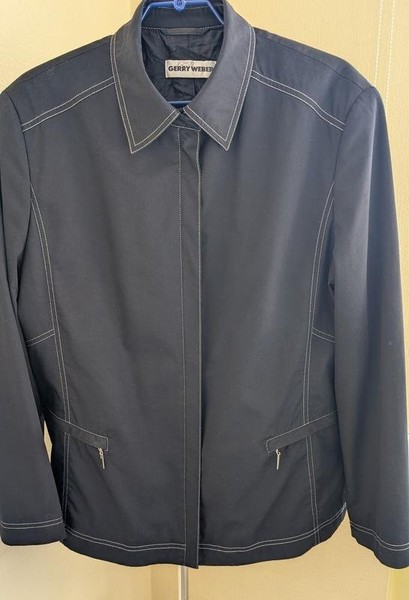 Women Gerry Weber Jacket Black Polyester 44 / XXL #860P