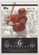 2007 Moments & Milestones 66/150 Ryan Zimmerman (2005 Debut Season 23 Hits) 0a3