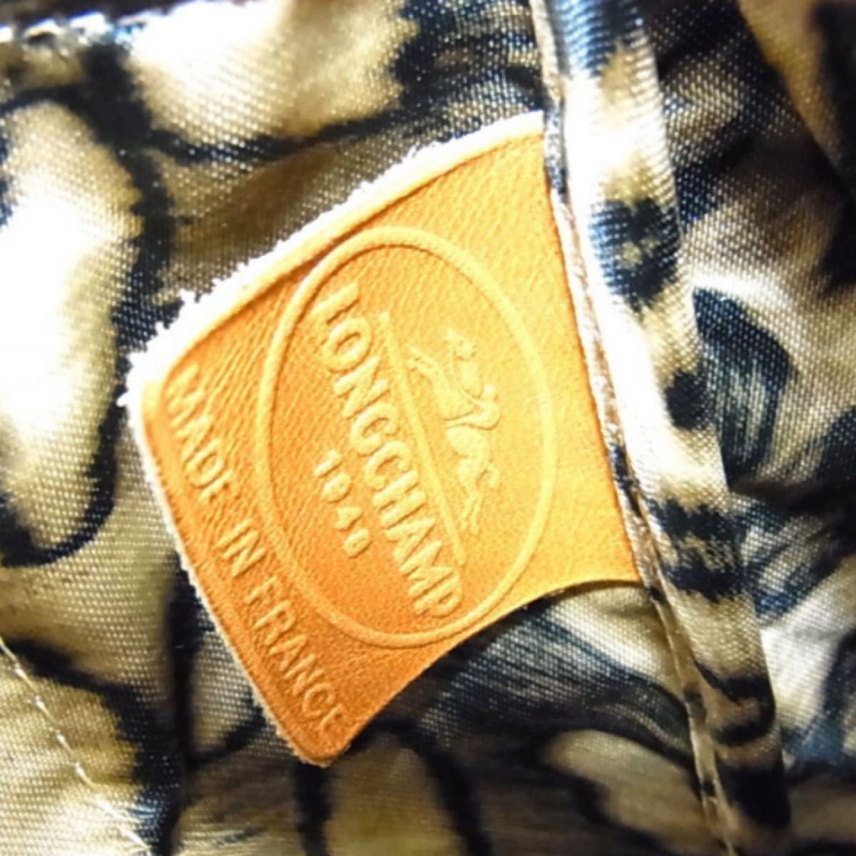 LONGCHAMP 2WAY Leather Shoulder Bag Python Emboss… - image 8