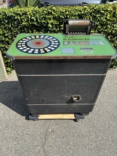 Antique 1930s Galloping Dominoes Game Console Table