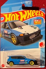 HOT WHEELS J-IMPORTS HONDA CIVIC CUSTOM BLUE 204/250 . SEE COMBINED OFFERS 
