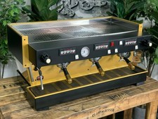LA MARZOCCO LINEA CLASSIC 3 GROUP BLACK GOLD ESPRESSO COFFEE MACHINE COMMERCIAL