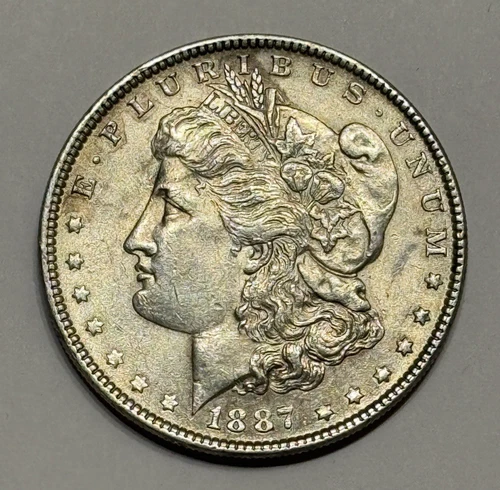 1887 Morgan Silver Dollar (90% Silver) ~ MS+