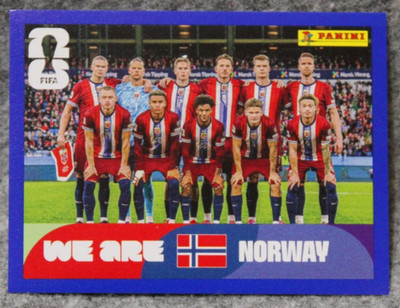 2026 Panini FIFA World Cup USA Stickers Team Norway Blue SP #NOR 13