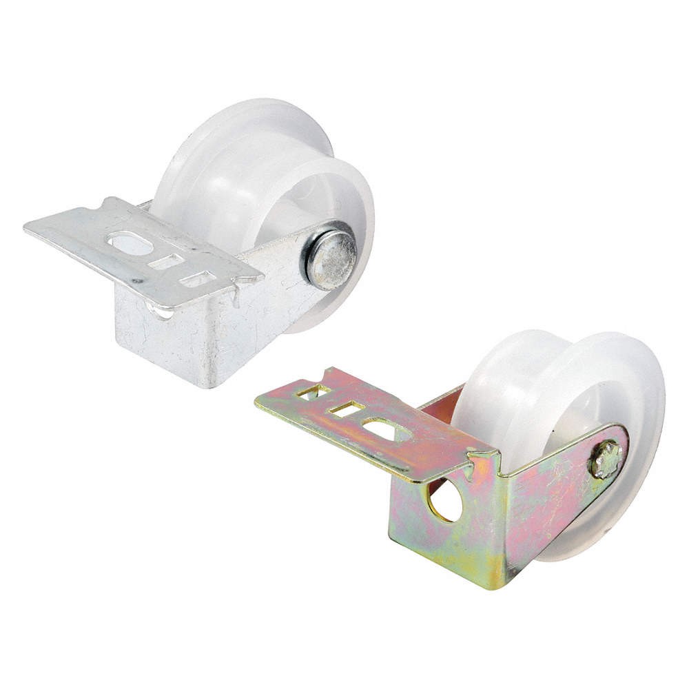 PRIME-LINE R 7147 Drawer Guide Roller,Plastic,White,PK2 PK 1