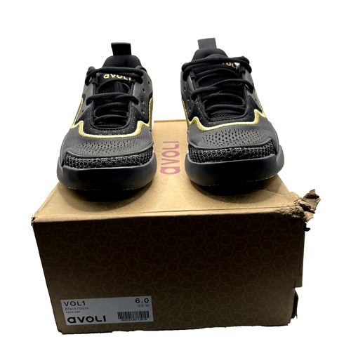 Avoli VOL I Volleyball shoes - Black/Gold Women’s Size: 6 New Without Tags - Picture 8 of 15