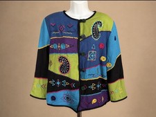 CDATA[
Allure Black Colorful Knitted Jacket
Nostalgik Vibes | Allure
Item Details
| Brand | Allure |
| Size | M |
| Color | Black with Colorful Prints |
| Department | Women |
| Condition | New Without Tags |
About This Jacket
A unique Allure knitted jacket featuring vibrant colorful prints on a black base. A statement piece – new without tags.
What You Get
One Allure black colorful knitted jacket in women’s size M.
Shipping & Packaging
- Garment shipped folded in a poly mailer.
- Ships within 1-2 business days of purchase.
- Tracking provided.
Returns
30-day returns accepted. Item must be in the same condition as shipped.
Thanks for stopping by!
Visit us at nostalgikvibes.com
![