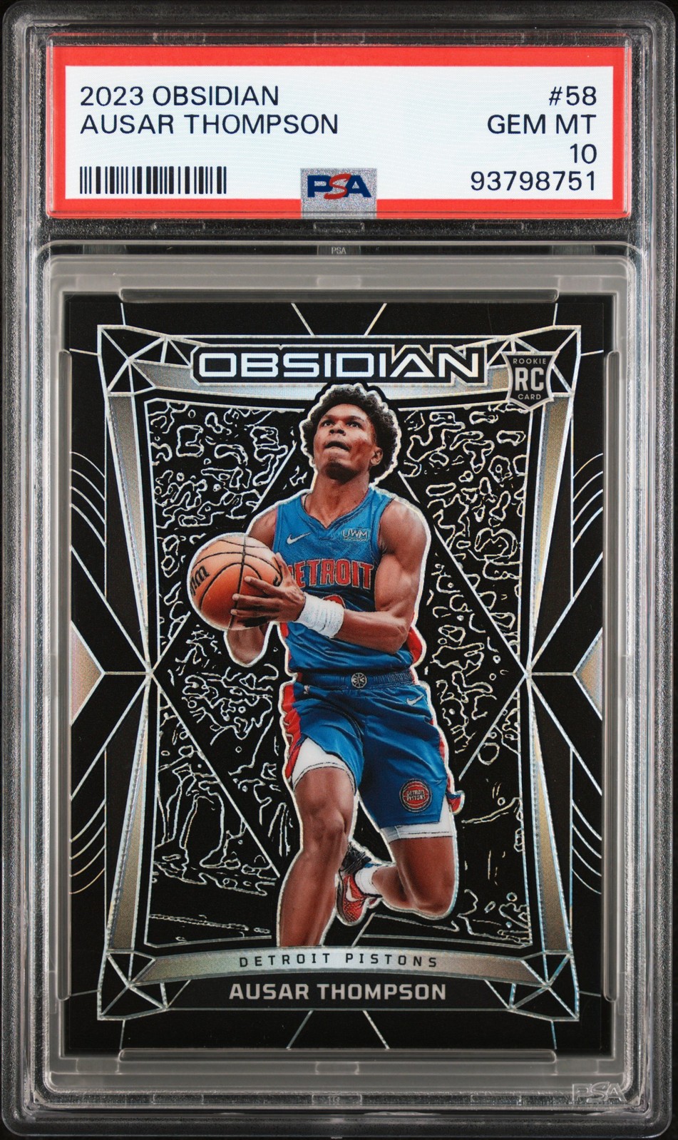 2023 PANINI OBSIDIAN #58 AUSAR THOMPSON PSA 10