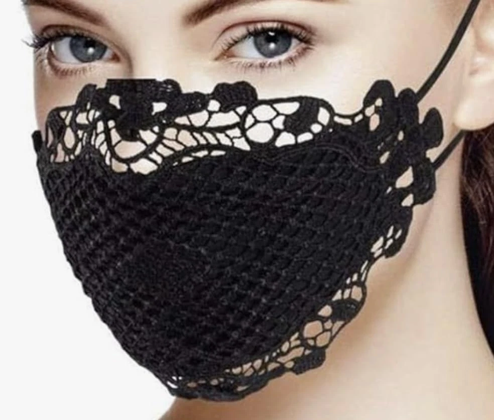 Sexy Lace Face Mask for Women- Adjustable Ear Loops- Cute, Sexy Washable and ...