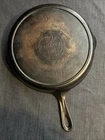 Vintage Griswold Cast Iron Skillet Large SLANT Logo #9 710B Heat Ring