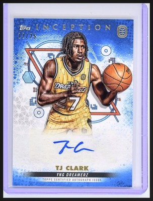 2022-23 Topps Inception Overtime OTE #IA-TC3 TJ Clark Inception Blue Auto /25