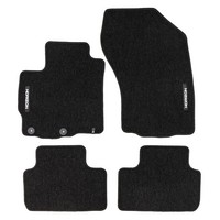 Velours FußMatten FüR Citroen C4 Aircross 2012-2017 Autoteppich Schwarz 4 Tlg