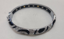 Nikken Bella Passione 24K Plated Magnetic Venezia Swirl Bangle Bracelet NWOT