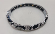 Nikken Bella Passione 24K Plated Magnetic Venezia Swirl Bangle Bracelet NWOT