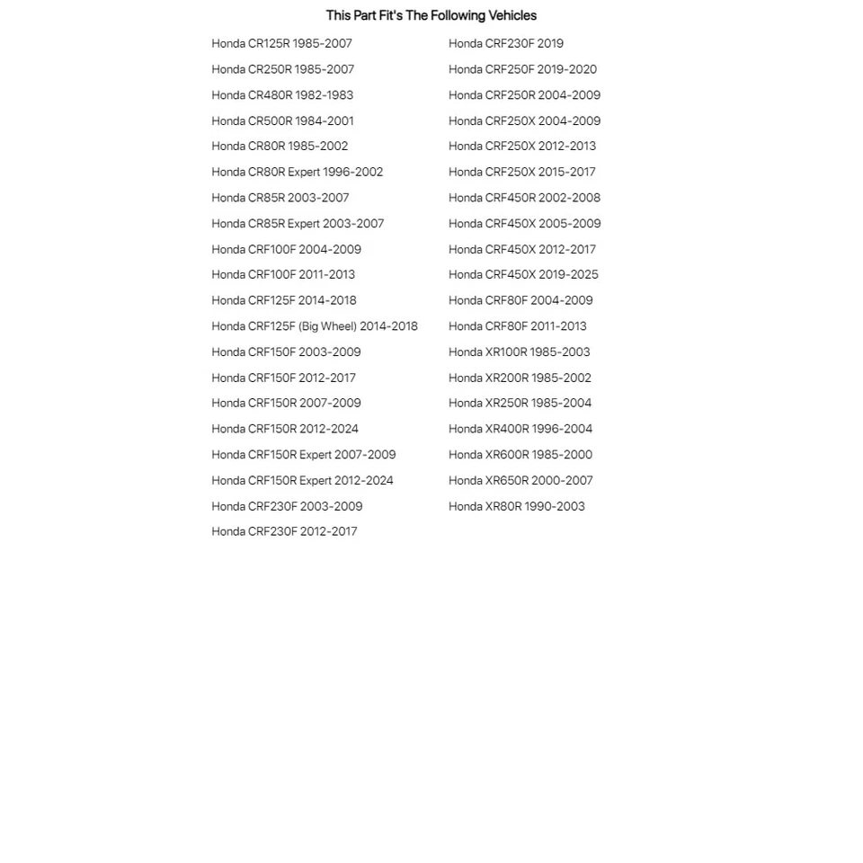 Interruptor de apagado del motor Tusk para HONDA XR250R 1985-2004 Foto 2 de 4