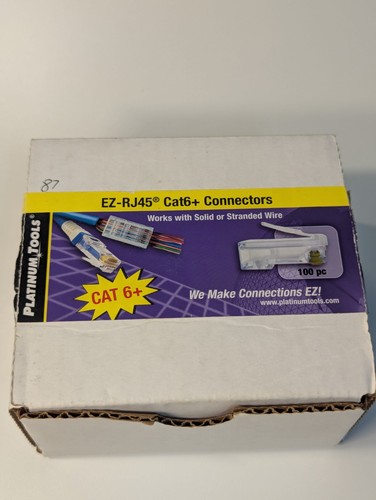 PlatniumTools EZ-RJ45 Cat6+ Connectors - OPEN BOX 87 CONNECTORS ONLY - Afbeelding 6 van 6