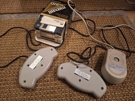 FM Towns Marty, burned CDs, formatted 3.5" floppies, 2 joypads, mouse, keyboard