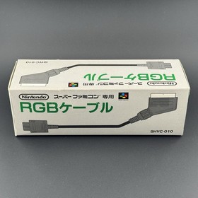 Nintendo Super Famicom SFC OEM RGB Cable In Box CIB SHVC-010 Japan | US SELLER