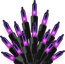 50 Purple Mini Fairy String Lights 10 Feet Halloween Christmas Decorations