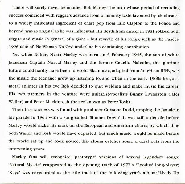 Bob Marley Lively Up Yourself CD UK Prism Leisure 2001 PLATCD132 - Image 4 of 4