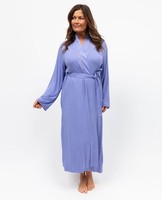 Cyberjammies Nora Rose Angelina Womens Lace Detail Jersey Long Dressing Gown