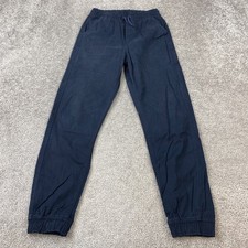 Nautica School Uniform Jogger Pants Men's Size L Navy Slash Pocket Elastic Waist