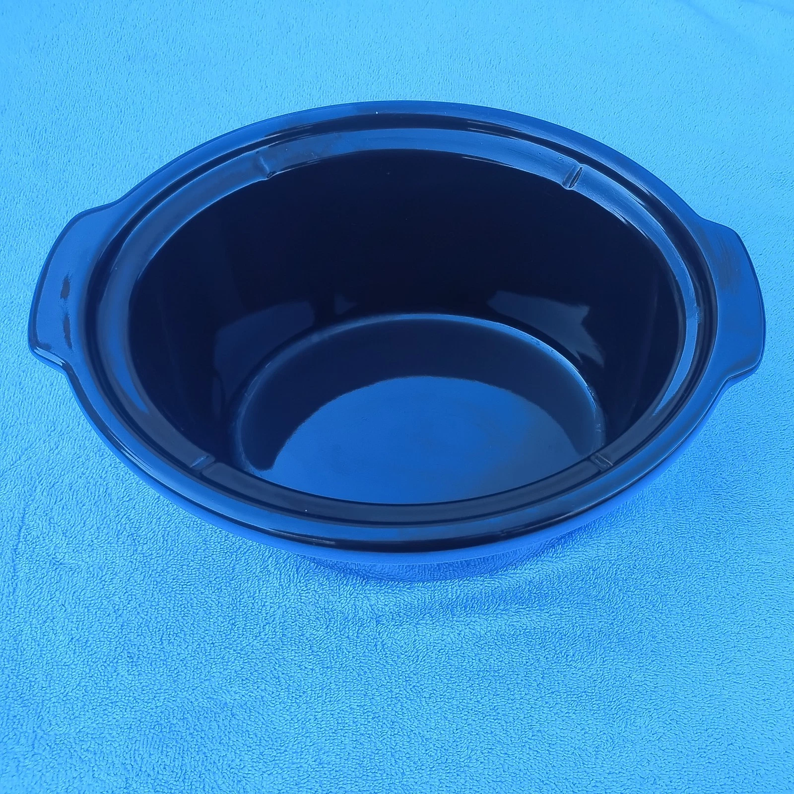 Crockpot Oval Stoneware Insert Black Dish MODEL CPSCVM40-BP 4QT