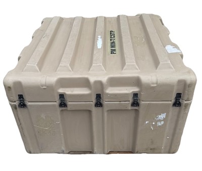 Pelican Hardigg Huge Shipping Case 39x38x24'' Tan Waterproof Storage Footlocker